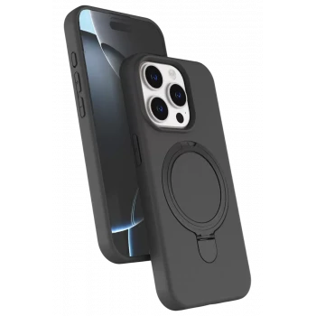 Newface Apple iPhone 15 Pro Max Regal Magsafe Standlı Kapak - Titan Gri