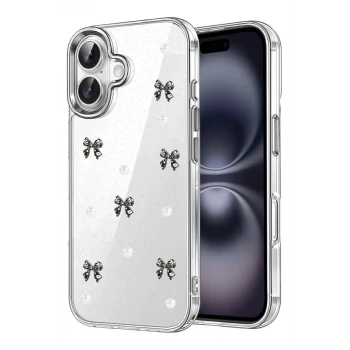 Newface Apple iPhone 16 Fiyonk Desenli Kapak - Desen 8