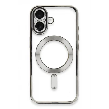 Newface Apple iPhone 16 Kılıf Kross Magneticsafe Kapak - Gümüş