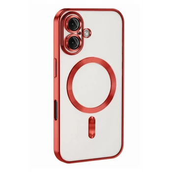 Newface Apple iPhone 16 Kılıf Kross Magneticsafe Kapak - Kırmızı