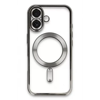 Newface Apple iPhone 16 Kılıf Kross Magneticsafe Kapak - Titan Gri