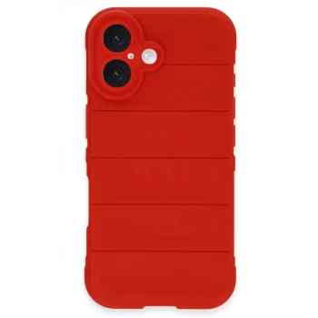 Newface Apple iPhone 16 Kılıf Optimum Silikon - Kırmızı
