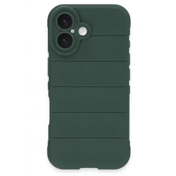 Newface Apple iPhone 16 Kılıf Optimum Silikon - Koyu Yeşil