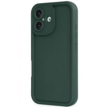 Newface Apple iPhone 16 Kılıf Viera Silikon - Koyu Yeşil