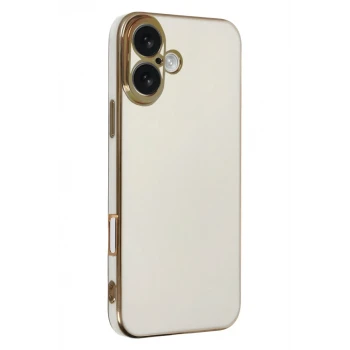 Newface Apple iPhone 16 Kılıf Volet Silikon - Beyaz