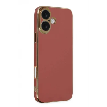 Newface Apple iPhone 16 Kılıf Volet Silikon - Kırmızı