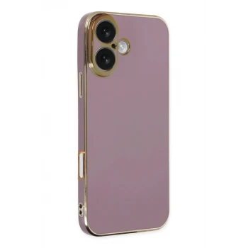 Newface Apple iPhone 16 Kılıf Volet Silikon - Mor