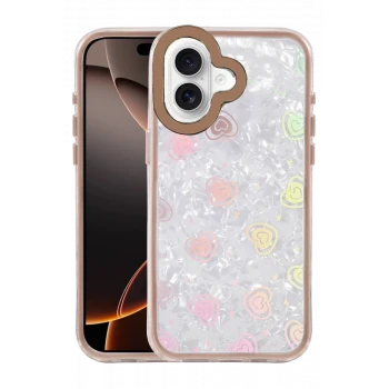 Newface Apple iPhone 16 Lumi Desenli Kapak - Çöl Titanyum