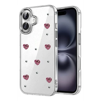 Newface Apple iPhone 16 Plus Fiyonk Desenli Kapak - Desen 3