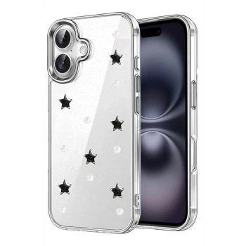 Newface Apple iPhone 16 Plus Fiyonk Desenli Kapak - Desen 7