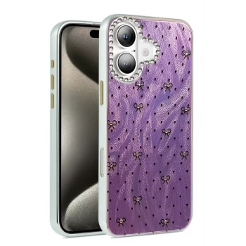 Newface Apple iPhone 16 Plus Kılıf Blade Aynalı Desenli Kapak - Desen 2