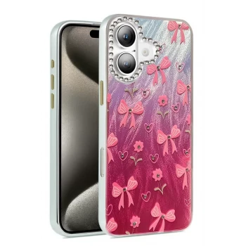 Newface Apple iPhone 16 Plus Kılıf Blade Aynalı Desenli Kapak - Desen 3