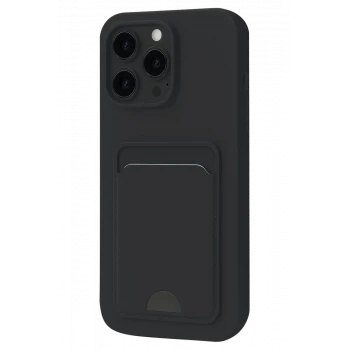 Newface Apple iPhone 16 Plus Kılıf Kelvin Kartvizitli Silikon - Siyah