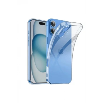 Newface Apple iPhone 16 Plus Kılıf Lüx Şeffaf Silikon