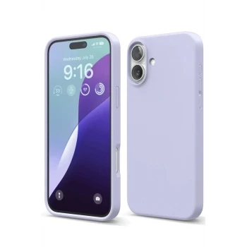 Newface Apple iPhone 16 Plus Kılıf Nano içi Kadife Silikon - Lila