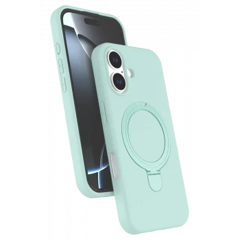 Newface Apple iPhone 16 Plus Regal Magsafe Standlı Kapak - Su Yeşili
