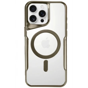 Newface Apple iPhone 16 Pro Kılıf Boyi Magsafe Silikon Kapak - Desert