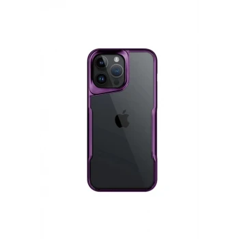 Newface Apple iPhone 16 Pro Kılıf Boyi Silikon Kapak - Derin Mor