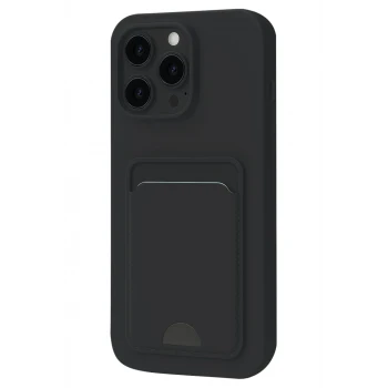 Newface Apple iPhone 16 Pro Kılıf Kelvin Kartvizitli Silikon - Siyah