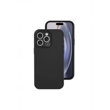 Newface Apple iPhone 16 Pro Kılıf Nano içi Kadife Silikon - Siyah
