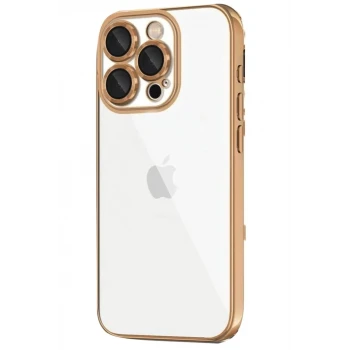 Newface Apple iPhone 16 Pro Kılıf Razer Lensli Silikon - Desert