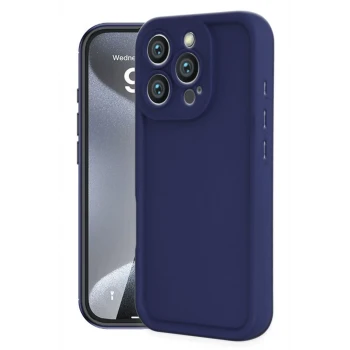 Newface Apple iPhone 16 Pro Kılıf Viera Silikon - Lacivert