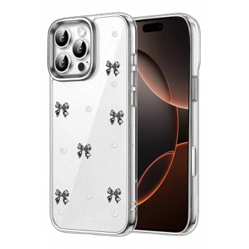 Newface Apple iPhone 16 Pro Max Fiyonk Desenli Kapak - Desen 8