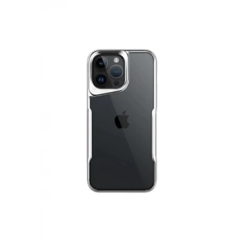 Newface Apple iPhone 16 Pro Max Kılıf Boyi Silikon Kapak - Gümüş