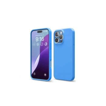 Newface Apple iPhone 16 Pro Max Kılıf First Silikon - Mavi