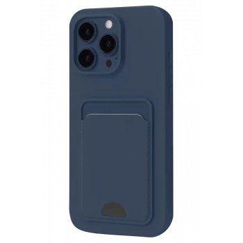 Newface Apple iPhone 16 Pro Max Kılıf Kelvin Kartvizitli Silikon - Lacivert