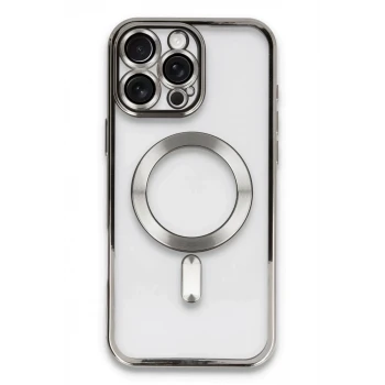 Newface Apple iPhone 16 Pro Max Kılıf Kross Magneticsafe Kapak - Titan Gri