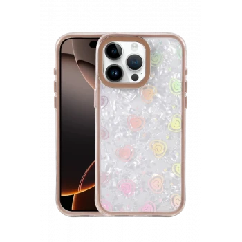 Newface Apple iPhone 16 Pro Max Lumi Desenli Kapak - Çöl Titanyum