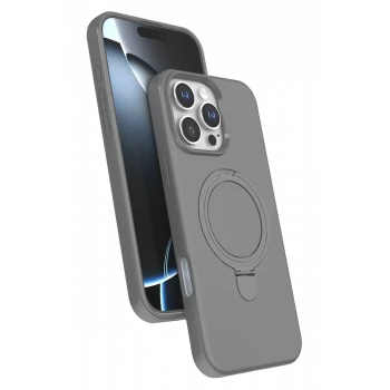 Newface Apple iPhone 16 Pro Max Regal Magsafe Standlı Kapak - Titan Gri