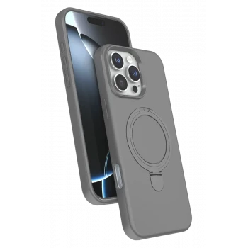 Newface Apple iPhone 16 Pro Regal Magsafe Standlı Kapak - Titan Gri