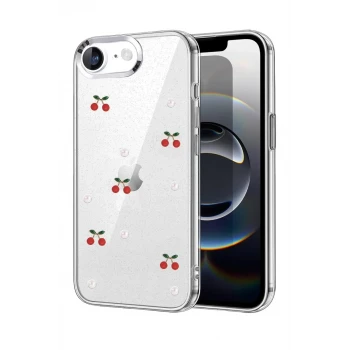 Newface Apple iPhone 16E Fiyonk Desenli Kapak - Desen 9