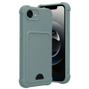 Newface Apple iPhone 16E Kelvin Kartvizitli Silikon - Açık Yeşil