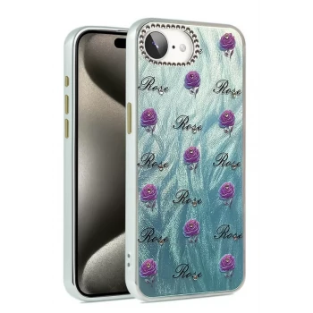 Newface Apple iPhone 16E Kılıf Blade Aynalı Desenli Kapak - Desen 9
