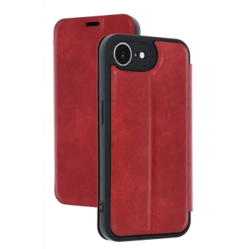 Newface Apple iPhone 16E Kılıf Flip Cover - Kırmızı