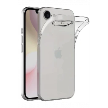 Newface Apple iPhone 16E Kılıf Lüx Şeffaf Silikon