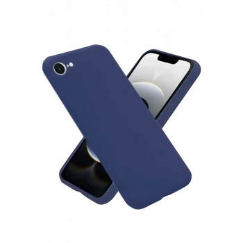 Newface Apple iPhone 16E Kılıf Nano içi Kadife Silikon - Lacivert