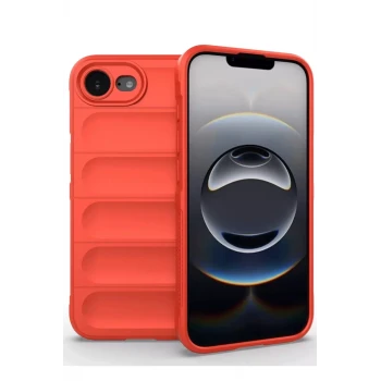 Newface Apple iPhone 16E Kılıf Optimum Silikon - Kırmızı