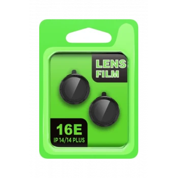Newface Apple iPhone 16E Raze Metal Kamera Lens - Siyah