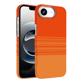 Newface Apple iPhone 16E Vega Magsafe Kapak - Turuncu