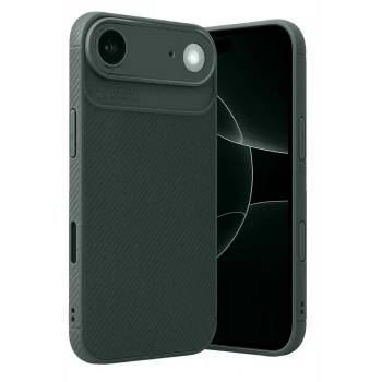 Newface Apple iPhone 17 Air Auto Focus Karbon Kapak - Koyu Yeşil