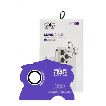 Newface Apple iPhone 17 Air Bilvis Titan Kamera Lens - Gümüş