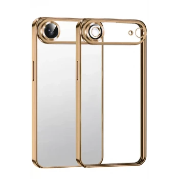 Newface Apple iPhone 17 Air Razer Lensli Silikon - Çöl Titanyum