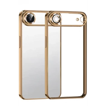 Newface Apple iPhone 17 Air Razer Lensli Silikon - Çöl Titanyum