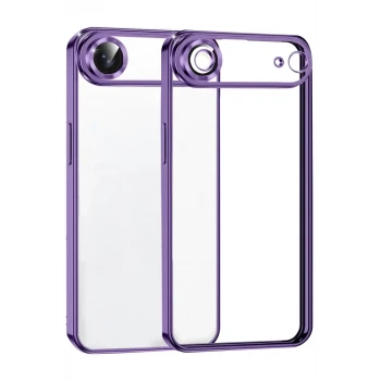 Newface Apple iPhone 17 Air Razer Lensli Silikon - Mor