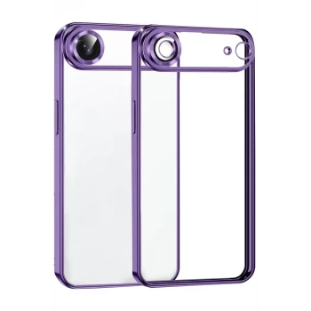Newface Apple iPhone 17 Air Razer Lensli Silikon - Mor
