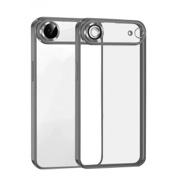 Newface Apple iPhone 17 Air Razer Lensli Silikon - Titan Gri
